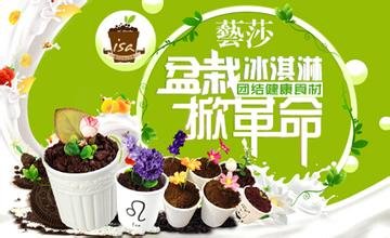 藝莎盆栽冰淇淋