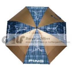 Ping golf umbrella brown/blue