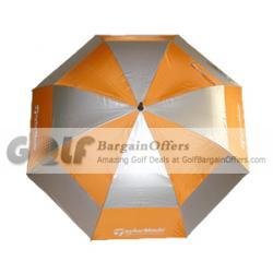 TaylorMade golf umbrella white/orange