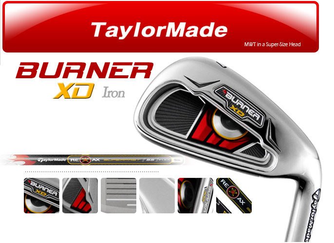 general view of Taylormade Burner XD Iron Set
