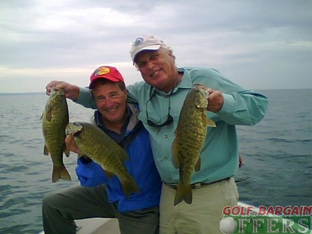 golf buddies on a boat
